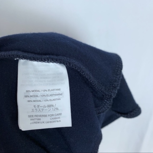 J. Crew Wrap Bodysuit navy blue long sleeve small - Picture 4 of 5